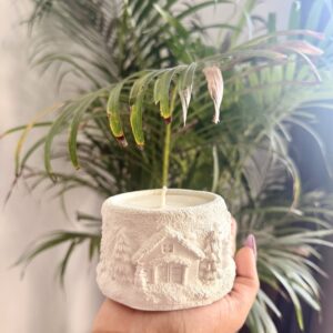Snow jar candle